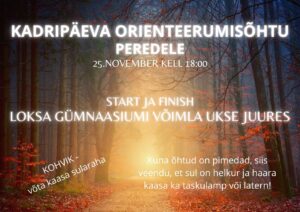 KadripÄeva orienteerumisÕhtu