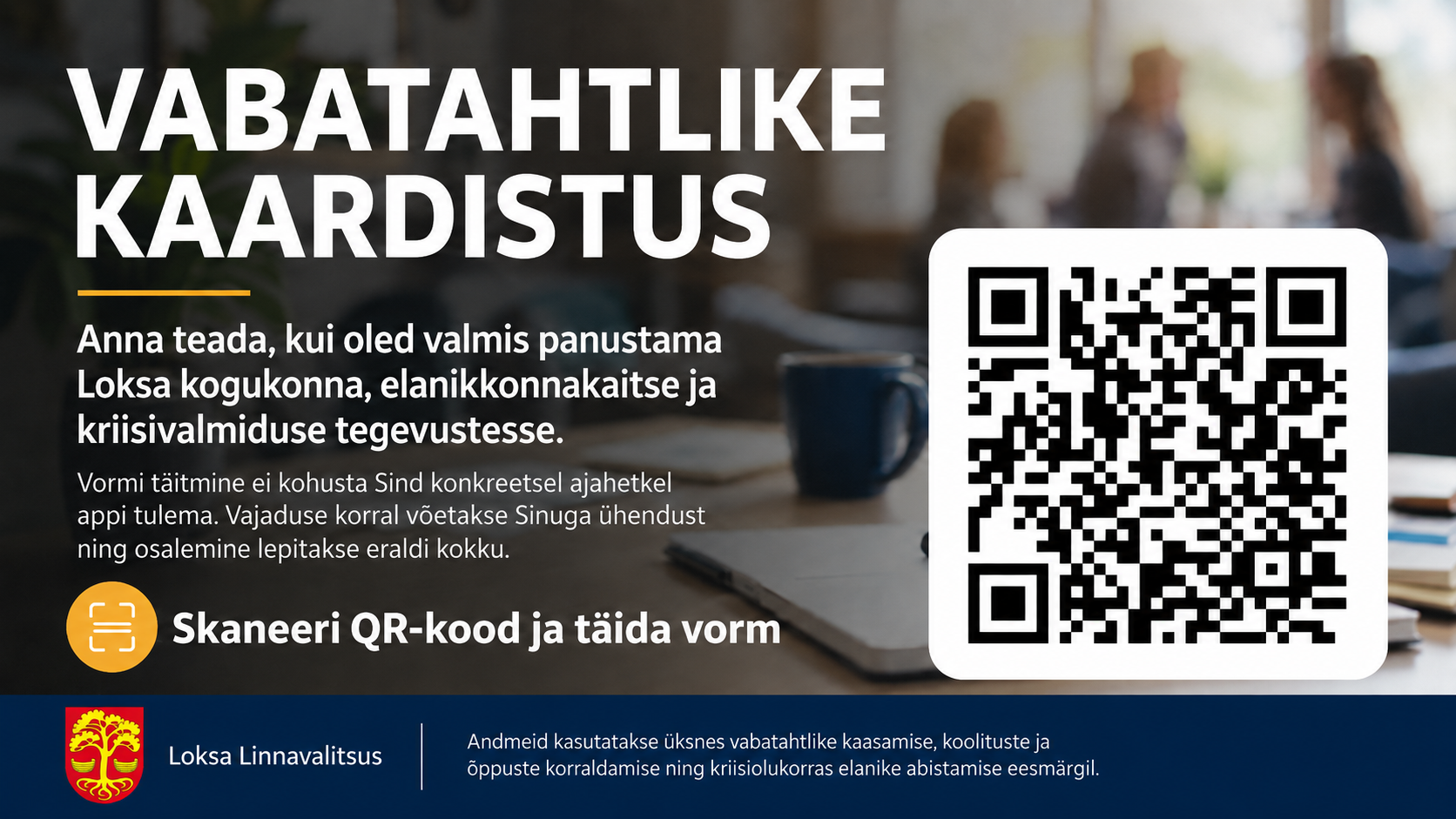 Vabatahtlike kaardistus ekraanidele